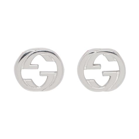 gucci silver string stop|Gucci silver earrings.